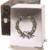 Pewter Wreath Cube