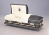 Burnished Silver 18 Gauge Steel Casket