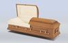 Courtland Oak Hardwood Casket