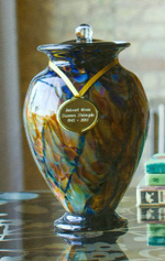 Sonata Glass Blown Urn