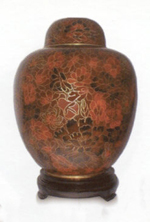 Amber Cloissone Urn