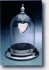 Blown Glass Dome - Pewter Base