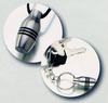 Urn Pendent Chanin and Suede Leather Cording