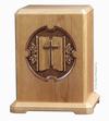 Linen Fold Cross Urn